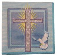 Special Blessings Blue Beverage Napkin 16ct
