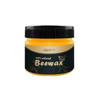 Kelinfei Wood Seasoning Beewax,Non Toxic Natural Seasoning Beewax Polish for Wood Furniture (Yellow, 20g)