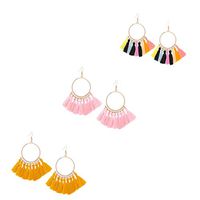 Peigen 3 Pairs Earrings Ladies Gift, Metal Tassel Pendant GeometricLightweight Geometric Statement Earrings Jewelry