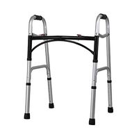 Yadianna Cozy Wheelless Seatless Walker Elderly Walker with Hand Brake Adjustable Height Rehabilitation Walker Non-Slip Walking Stick with Hospital