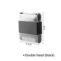 qsww Lint Remover of ABS Material Fabric Knife Portable Hair Ball Trimmer Cutter for Clothes Sweather (Black,Double Head)