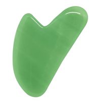 Natural Jade Gua Sha Scraping Massage Tool, Hand Made Guasha Board,- Great Tools for Facial Massager and SPA Acupuncture Therapy Trigger Point Treatment on Face [Finger Shape]