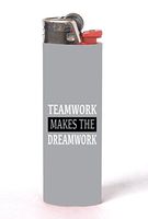 Teamwork Makes The Dreamwork 2 Pack Vinyl Decal Wrap Skin Stickers by Moonlight Printing for Bic Lighters