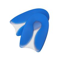 HEALLILY 1 Pair of Silicone Gel Heel Cups Heel Support Pads Cushions for Plantar Fasciitis Heel Pain - Size M