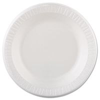 Solo 10PWQR Laminated Foam Dinnerware, Plate, 10 1/4" dia, White, 125/Pack, 4 Packs/Case
