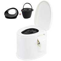 XIHAA Mobile Toilet Anti-Skid Pregnant Women Toilet Elderly Portable Patient Adult Commode,Elderly Pregnant Women Mobile Adult Household Portable Commode,WhiteC