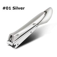 Anti-Splash Toe Nail Clippers Nippers Cutter Chiropody Heavy Duty Art Anti-Splash Manicure (Silver, B)