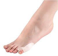 Silicone Gel Foot Care Tool Toe Separator & Little Toe Valgus Protector & Bunion Adjuster for Women