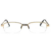 Inlefen Men Women Reading Glasses Half Rimless Metal Reader Reading Glasses