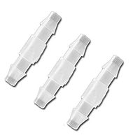 PP Barb Oxygen Tubing Concentrator, Pipe Connectors Boat Water Air Aquarium O2 Fuel - Straight Shape - 3 Count