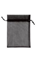 10 Black Organza Pouches 5" X 7"