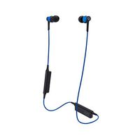 Audio-Technica ATH-CKR35BTBL Sound Reality tooth Wireless in-Ear Headphones with in-Line Mic & Control, Blue