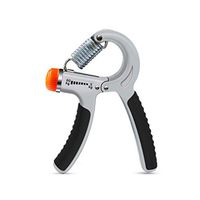 JXLBB Grip Men's Professional Practice Hand Arm Muscle Hand Strength Training Rehabilitation Training Finger Strength Wrist Fitness Handshake Power Adjusted to Suit Different People (Color : Silver)