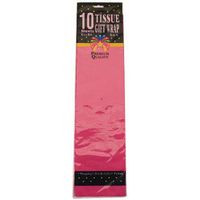 10 Hot Pink Tissue Wraps, Case of 72