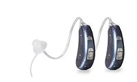 2 Pack - Digital Hearing Amplifier w/Latest Noise Reduction Smart Chip, Britzgo-902DB Modern Blue