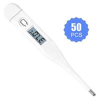 50pcs Digital Medical Oral Thermometer, Oral Rectal Underarm Fever Indicator for Children Kids Adults & Babies with Accurate Fast Reading