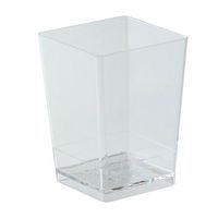 Transparent Cubic Small Dessert Cups Pmocu003 (100 Pieces)