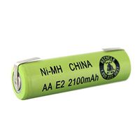 Exell AA Size 2100mAh NiMH 1.2V Rechargeable Battery w/Tabs for use with high power static applications (Telecoms, UPS and Smart grid), radio controlled devices, electric tools, electric mopeds