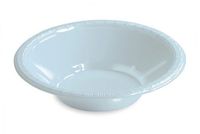 Club Pack of 240 Pastel Baby Blue Small Round Premium Disposable Plastic Party Bowls 12 oz.