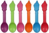 Biodegradable Swirl Yogurt Spoons 1000 Pcs/Case (Orange)