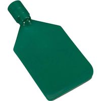 Vikan 70132 Green Polypropylene Flexible Paddle Scraper, 6" L x 4.5" W Blade