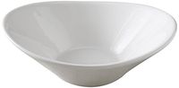 Yanco ML-709 22 oz Oval Salad Bowl, 9" Length x 7.25" Width, Porcelain, Super White, Pack of 12