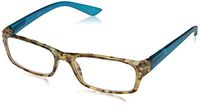 Peepers Mocha Almond Chip Rectangular Reading Glasses,Blue,+1.5