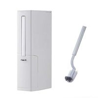 TiTa-Dong Waste Can Toilet Brush Set,3 in 1 Toilet Brush and Holder,Waste Bin and Tissue Box,Multifunction Freestanding Bathroom Toilet Garbage Can Set