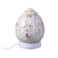 Essential Oil Diffuser - Aromatherapy Ultrasonic Humidifier with Amazing LED Lights (Mother of Pearl)