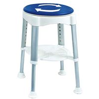 ZHAO XIN Swivel Shower Chair Shower Bench with Height Adjustable Leg | for Bath Safety with Antimicrobial Protection