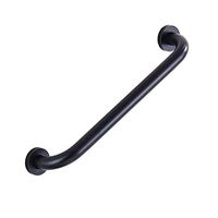 Homovater Wall Mounted Brass Construction Anti-Slip Handgrip Bathroom Black Grab Bar Rail Oil Rubbed Bronze Color Safety Support Rail Straight Handrails for Shower, 16 Inch