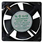 Common Wealth FP108-1-S1-B/T-R Fan, 115Vac, 105 CFM, Ball Bearings, Terminal, UL/CSA/TUV/CE, 120 mm L x 120 mm W x 38 mm H