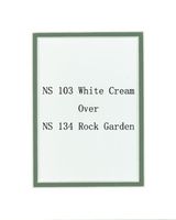 Pack of 20 11x14 Cream/Rock Garden Double Mats Mattes with White Core Bevel Cut for 8x10 Photo + Backing + Bags