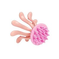 Scalp Massager, Kedelak Head Massager Tool Hand held Scalp Massager for Deep Relaxation & Stress Reduction Suitable Scalp Massager Dandruff Brush - for Exfoliating Treatment (Pink)