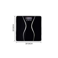 Electronic Scales Floor Body Digital Weight Bathroom Scale Smart Body Health Balance Household Glass Display 180KG/50G,28x28