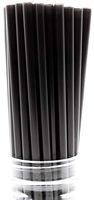 Made in USA Pack of 100 Black Giant Plastic Smoothie (10" X 0.31") Drinking Straws (FDA-approved, Non-toxic, BPA-free)