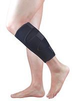 BeeChamp Adjustable Calf Compression Sports Brace Pain Relief Recovery Shin Support Wrap, Black