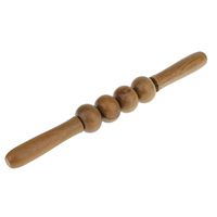 dailymall Wooden Single Stick Wood Rods Roller Massage Bar Back Belly Soothe Tool