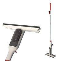 HEPAN Window Washing Kit Spray Design 48 Inch Window Squeegee with Extension Pole Detachable Short Shower Squeegee for Cleaning High Window/Glass/Car