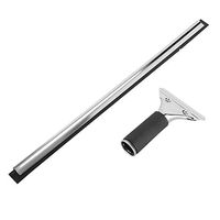 Shower Window Squeegee Stainless Steel Squeegee Shower Wiper Scraper Cleaner Window Squeegee Shower Mirror Squeegee Window Wiper Squeegees(45cm)