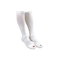 Venosan Anti-Embolism Inspection Toe Knee High Stockings - 18mmHg White Medium Reg SG57002