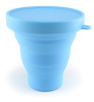 Dandelion Cup Menstrual Cup Sanitizing Container to Clean and Sterilize Menstrual Cup - Blue
