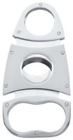 Visol VCUT35 "Vaca" 3-Finger Guillotine Cigar Cutter, Solid Metal, Chrome
