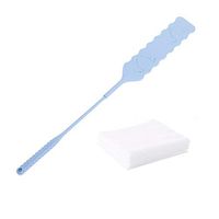 Flat Duster for Under Appliances, Whitelotous Sofa Edge Corner Anti-Static Cleaning Flat Head Duster with 10pcs Replaceable Non-woven Fabric Long Handle Hand-held Cleaning Tools (Blue)