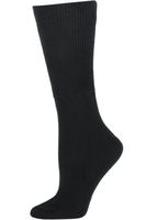 Extra Wide Womens Black Medical Diabetic Socks - 1 Pair