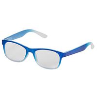Reading Glasses from One Power Readers - 1 Pair for Women & Men with Spring Hinge | Custom Adjusts from .5 – 2.5 (Blue, Round)