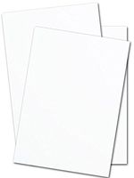 White Silk Matt Card Stock 130lb. Cover (300gsm) - 50 Pk (Not for Inkjet Printer) (8.5 x 11)