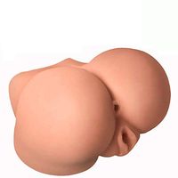 Realistic 3D Lovely Doll Lifelike Real Body Half Torso Women Adults Toys Fun 2 Holes