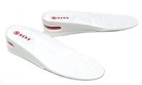 SINY® 2-Layer Shoe Insoles Full Length Height Increase Air up Cushion for Men White Lift Kit 5cm 2"