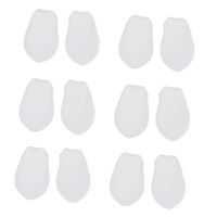 6 Pairs Bunion Corrector Small Toe Protector Straightener Separator for Feet - White